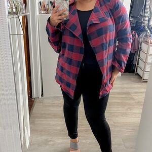 Plaid flannel shacket or jacket